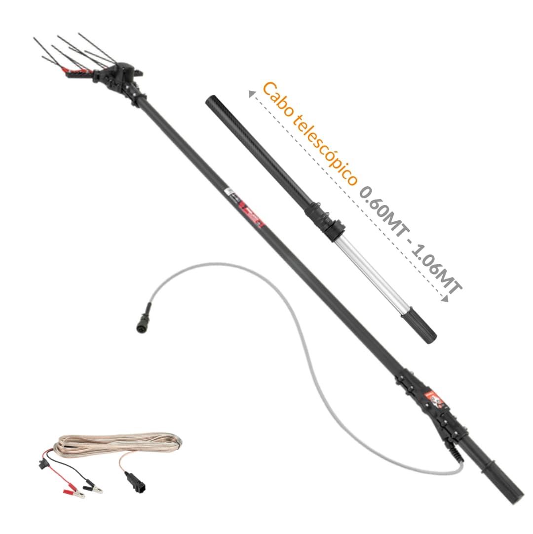 Varejador de Oliveiras a Bateria Bellota VA1PRO + Cabo Extensível + Cabo Adaptador p/ Varejador/ Bateria Carro 