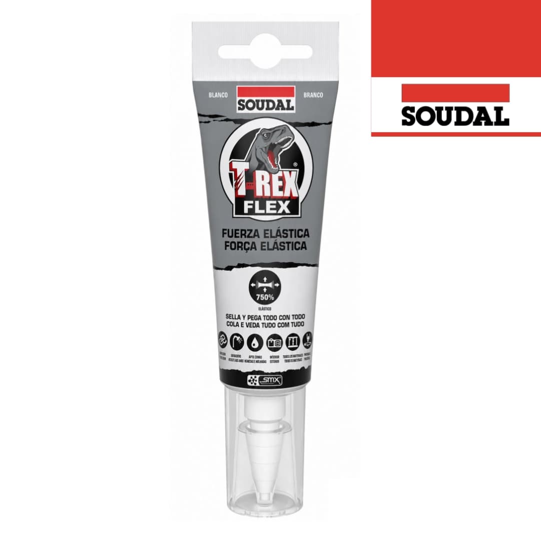Cola e Veda T-Rex Flex White Soudal - 125ML