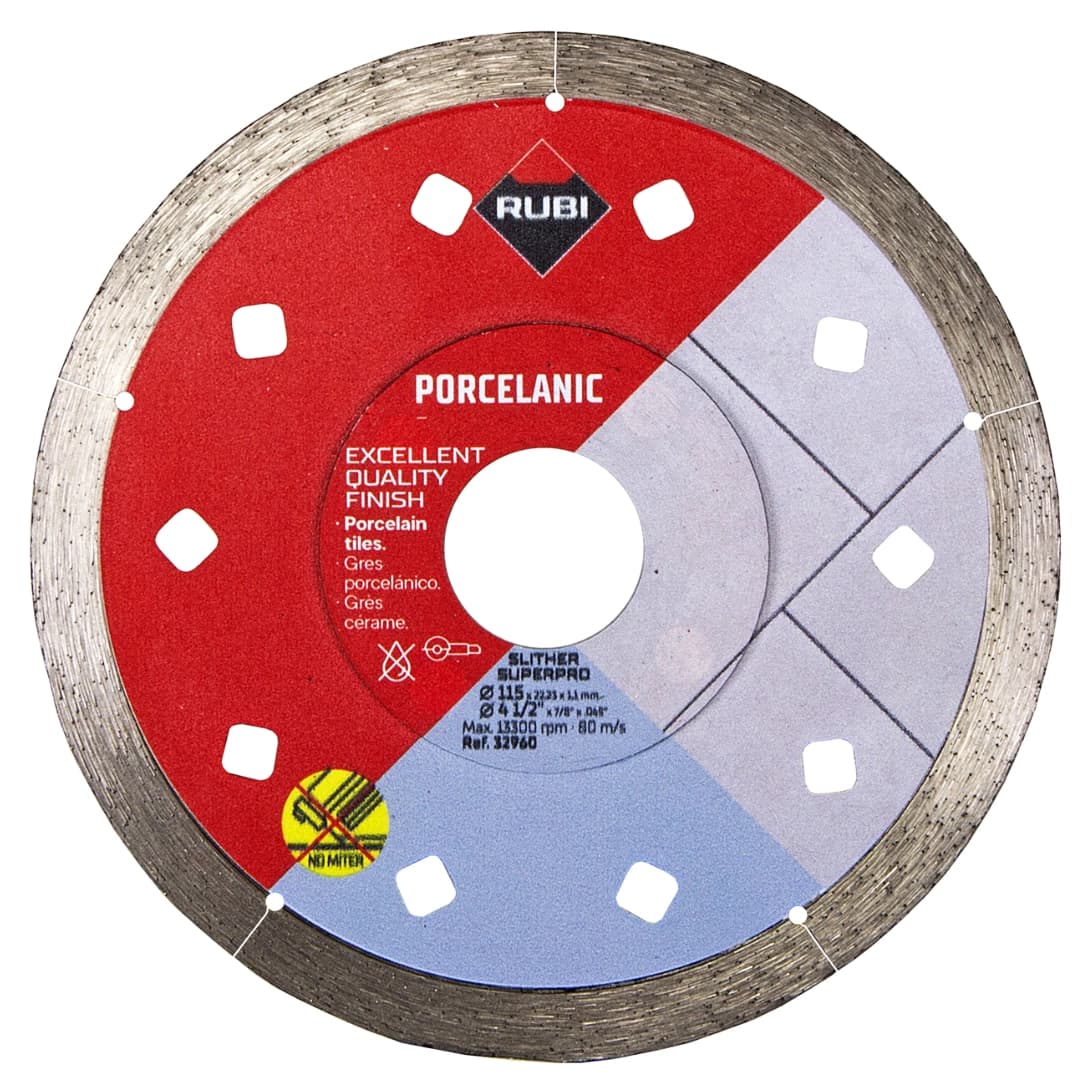 Disco Diamante Rubi Grés Porcelânico Slither SuperPro 115MM