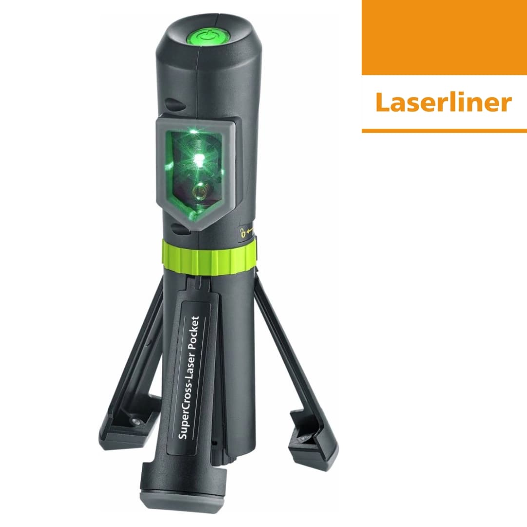 Nível Laser Laserliner SuperCross-Laser Pocket Plus Linha Verde 40M